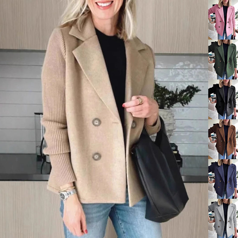 Veste Élégante Double Boutonnage Femme