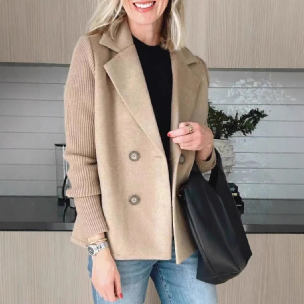 Veste Élégante Double Boutonnage Femme