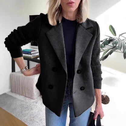 Veste Élégante Double Boutonnage Femme