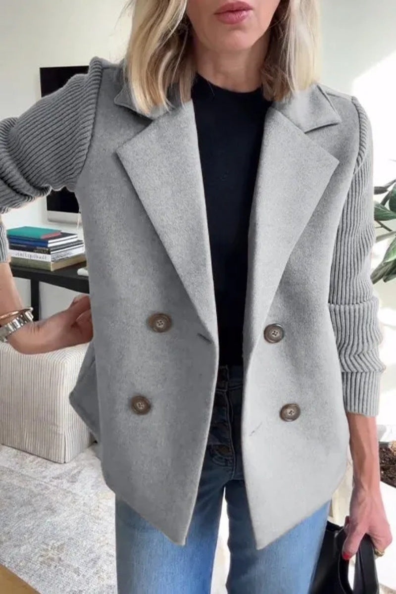 Veste Élégante Double Boutonnage Femme
