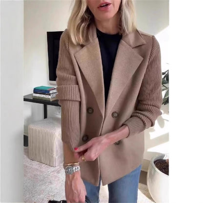 Veste Élégante Double Boutonnage Femme